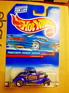 Hot Wheels 1999 Collector #953 Pinstripe Power Series 1/4 3-Window '34 - Picture 1 of 3