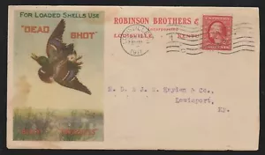 Robinson Brothers "Dead Shot" flying Duck multicolor advertising gun cover 1911 - Picture 1 of 2