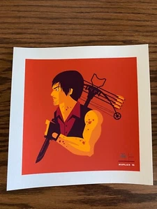 Tom Whalen - Walking Dead Daryl Limited Edition Art Print BNG | Mondo - Picture 1 of 3