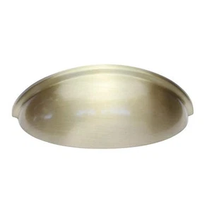 Hamilton Bowes Satin Messing Schrank Hardware Cup Pull 3" Modern Basic Modern Gold - Bild 1 von 4