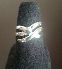 Erick's Sterling Silver Knot Design Ring Size 7.5 Taxco.925