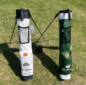 【NEW】Malbon Golf Sport Carry Stand Pencil Bag 5-6 Club White Japan - Picture 1 of 10