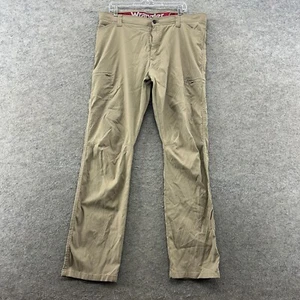 Wrangler All Terrain Gear Pants Mens 38X32 Beige Nylon Hiking Outdoors Cargo - Picture 1 of 12