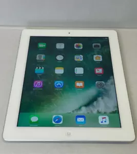 Apple iPad 4th Gen 32GB Wi-Fi 3G 4G Cellular 9.7" White IOS 10 Tested Working - Picture 1 of 2