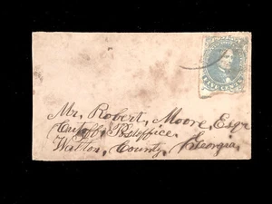 USED CONFEDERATE COVER CSA #4 ON SMALL COVER - Picture 1 of 2