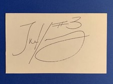 TREY YOUNG (RARE) Signed MONTANA GRIZZLIES-STAMPEDERS 3x5 Index Autograph Auto