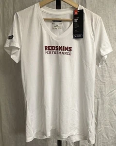 Under Armour NFL Washington Redskins T-Shirt - White - Women's Size Large -NWT - Picture 1 of 7