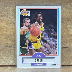 1990-91 Fleer Basketball Card #92 AC Green Los Angeles Lakers A.C. - Picture 1 of 2