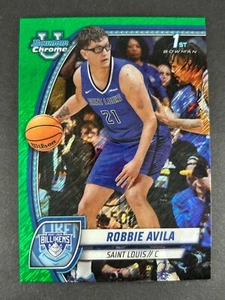 2024-25 Bowman Chrome U - Robbie Avila - rifrattore verde brillante #61 - St Louis - Foto 1 di 2