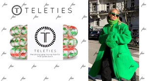 TELETIES LARGE HOLIDAY HOOPLA CHECK PLAID RED DANCING GREEN MACHINE IT'S LIT - Picture 1 of 15