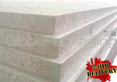 12 X EXPANDED 1  POLYSTYRENE FOAM SHEETS 2400x1200x25mm • 94£