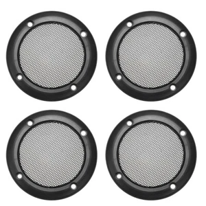 4 Pack Grill Cover 3.5 Inch 107mm Mesh Circle Subwoofer Guard Protector Black - Picture 1 of 3