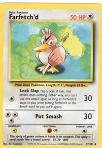 FARFETCH'D 27/102 BASIS SET UNBEGRENZT POKEMON TCG CCG 1999 NM - Bild 1 von 1