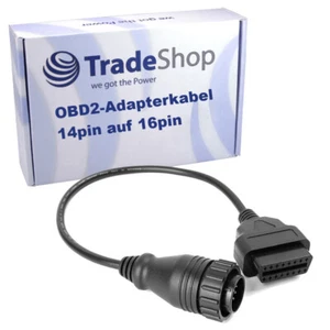 Diagnose Adapter OBD1 Mercedes Vito, Sprinter 14Pin auf OBD2 Standard 16Pin 20cm - Bild 1 von 7