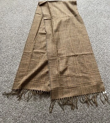 Bufanda de franela a cuadros Old Navy para mujer talla única marrón  Foto 1 de 4