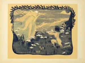 ORIGINAL VINTAGE FRENCH POSTER L'illusion by Bellery estampe MODERNE 1897 - Picture 1 of 1