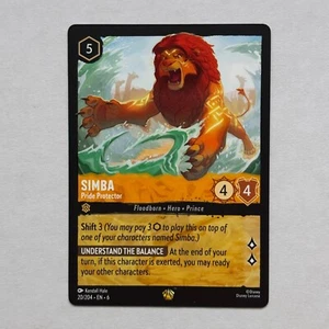 Simba 20/204 Disney Lorcana Azurite Sea Regular Legendary Card NM - Bild 1 von 2