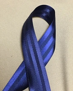 10 yds DOUBLE FACE SATIN TUXEDO STRIPES RIBBON 7/8" w (2 colors) - Picture 1 of 3
