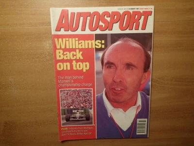 AUTOSPORT MAGAZINE 1991-Williams Back On Top-FRANK COVER-Williams Renaults - Image 1 of 3