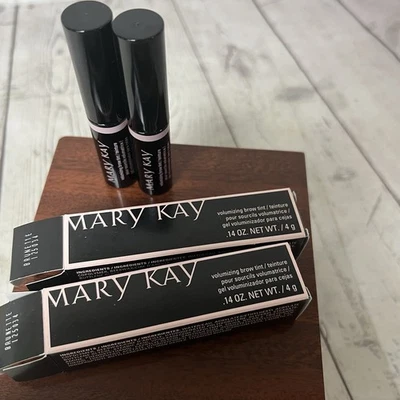 Lot Of 2 Mary Kay Volumizing Brow Tint Brunette #125034 Full Size NOS - Image 1 of 4