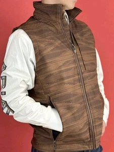 Gilet Softshell Uomo Ariat Logo 2.0 Chimayo Taglia L Marrone Azteco Tasche con Zip Nuovo con etichette - Foto 1 di 10