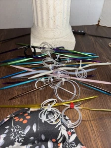 lot of 19 circular knitting needles Assorted Sizes - Picture 1 of 4