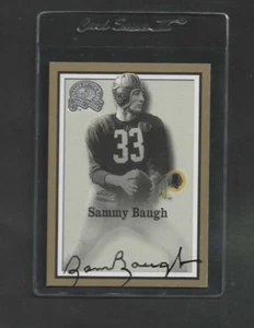 Sammy Baugh signiertes Autogramm Echtheitszertifikat 2000 Fleer Greats of the Game Football Karte - Bild 1 von 1