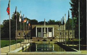 Washington Crossing Memorial Gebäude Pennsylvania Vintage Postkarte nicht verschickt - Bild 1 von 2