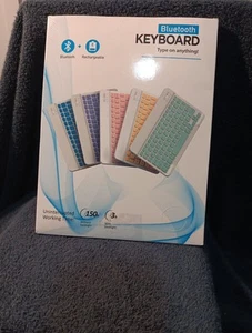 NIB Wireless Rechargeable Bluetooth Backlit Keyboard FREE US SHIPPING - Picture 1 of 8