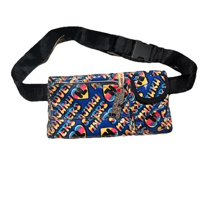 Bolso Pequeño Harajuku Lovers Cartera Reutilizable Multicolor Corazones y Logo  Foto 1 de 4