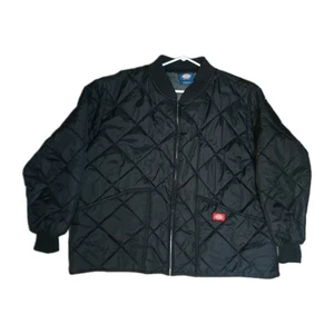Chaqueta de bombardero aislada Dickies corte diamante para hombre negra talla 2XL UEC - Imagen 1 de 15