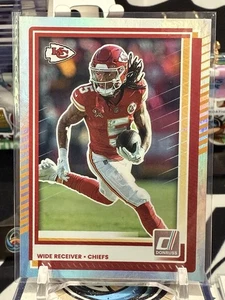 2025 Panini Donruss Marquise Brown No Name Silver Holo SP #122 Chiefs π₯ - Picture 1 of 2