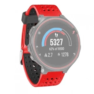 Bracelet Montre Pour Garmin Forerunner 220 230 235 630 620 735XT Rouge Noir - Photo 1 sur 2