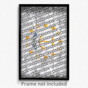 Woonsocket Rhode Island Poster (RI City Souvenir 11x17 Town Print) - Picture 1 of 1