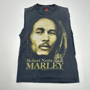Vintage Bob Marley Sleeveless T Shirt Zion Rasta One Love Small Y2K - Picture 1 of 5