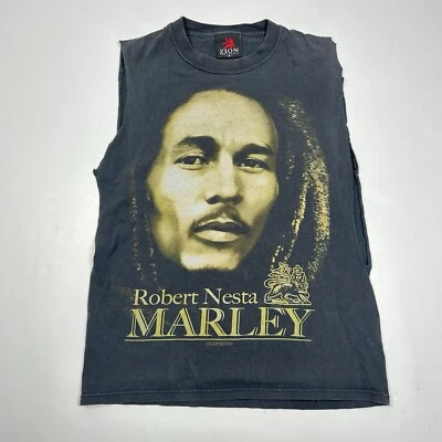 Vintage Bob Marley Sleeveless T Shirt Zion Rasta One Love Small Y2K - Image 1 of 4