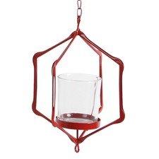 3D Geometric Tealight Holder Candelabra Candleholder Centerpiece D - Red