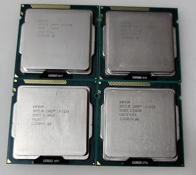Lot of 4 Intel Core i3-2120 SR05Y 3.30 Ghz Dual Core LGA1155 CPU Processor - Image 1 of 3