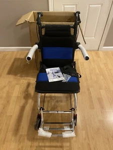 Kalibu Lightweight 20 lbs Portable Folding Wheelchair Handbrake 12” Rear Wheels - Picture 1 of 9