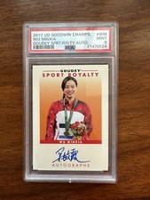 2017 Wu Minxia UD Goodwin Champion GOUDEY SPRT RYLTY AUTO PSA 9 POP2