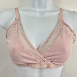 A Pea In The Pod Nursing Bra Womens Size Small Beige Mesh Accent Clip Down Nwt - Picture 1 of 7