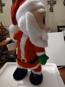 Babbo Natale che balla guarda lui buggy pulsante statuina - Foto 1 di 3