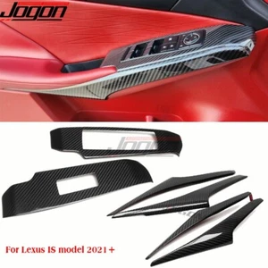 For Lexus IS300 350 500 F SPORT 2021 2022-24 Carbon Inner Door Button Panel Kits - Picture 1 of 12