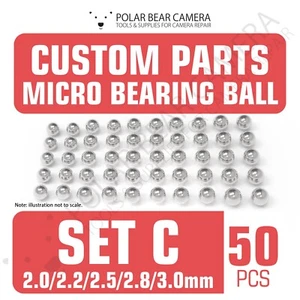 Steel Balls 2.0mm 2.2mm 2.5mm 2.8mm 3.0mm Bundle [50 PCs] Camera Lenses Aperture - Picture 1 of 2