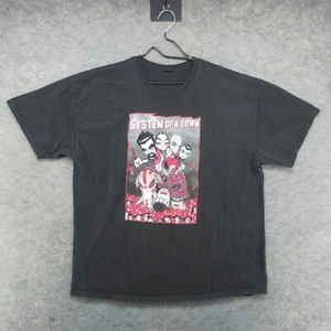 VTG System of a Down Shirt Mens XL Black 2002 Tour Band Concert Elephant Y2K - Picture 1 of 15