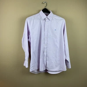 Camisa de vestir con botones Southern Tide para hombre XL rosa a cuadros algodón spandex L/S - Imagen 1 de 9