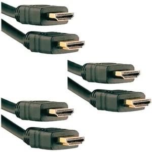 NEW 3 PACK PREMIUM HDMI CABLE 3FT 1080P Monitor/PS5/Xbox/Blu-ray (3 PACK)  - Picture 1 of 3