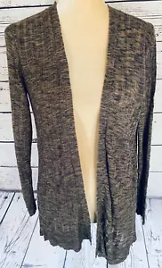 Croft Barrow Women’s Small Shrug Cardigan Brown Open Front Semi Sheer Knit Soft - Picture 1 of 9