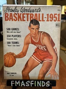 W1 1951 BOB ZAWOLUK ST JOHN Basketball Stanley Woodward’s Magazine - Picture 1 of 1