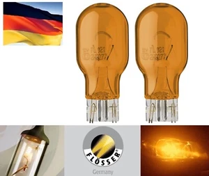 Flosser 921NA WY16W 16W Dos Bombillas Luz de Señal de Giro Trasera Ámbar Repuesto OE - Imagen 1 de 7